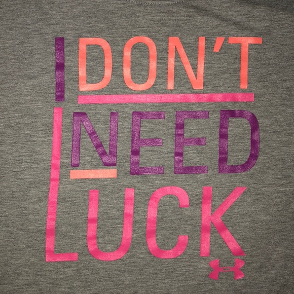 UNDER ARMOUR LUCK SHIRT GIRLS YLG - Picture 4 of 4